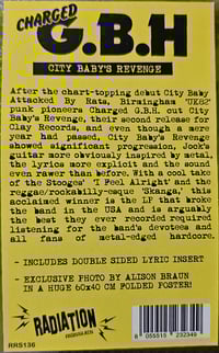 Image 2 of Charged G.B.H."City Baby's Revenge" LP 