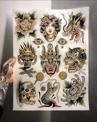 Image 1 of Original flash painting Tibetan 
