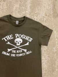 Image 4 of The Pogues - The boys From The County Hell Olive green tees