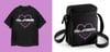 GLASS GRAVE - BARBED WIRE HEART T-SHIRT / BAG COMBO 