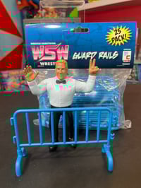 Image 4 of IN STOCK** 25 Piece Deluxe Guardrail Set Classic Blue (Scaled for 4.5 Inch Figures) by FC Toys