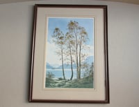 Image 1 of  Vintage Lake District Art Print, Ullswater by Jack Beddows, in Frame Sized 16 5/8 x 12 5/8 ins 