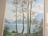 Image 4 of  Vintage Lake District Art Print, Ullswater by Jack Beddows, in Frame Sized 16 5/8 x 12 5/8 ins 