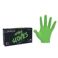 Level 3 Nitrile Gloves Lime 