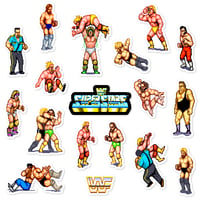 Image 1 of WWF Superstars Sticker/Magnet Sets