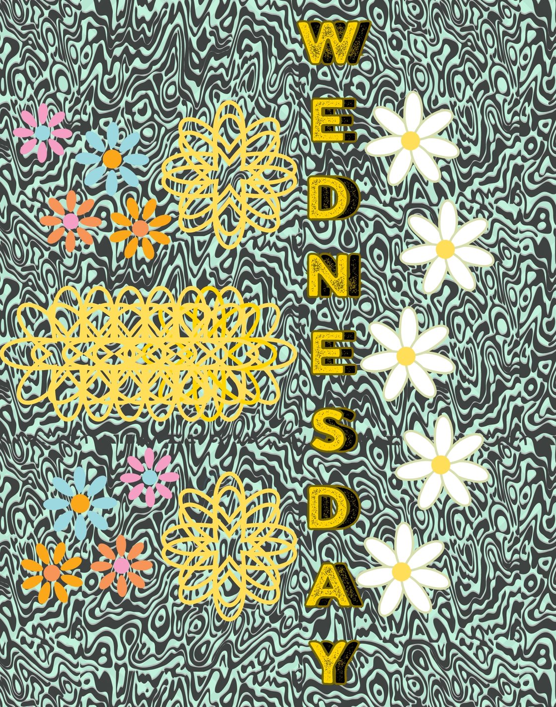 Image of Daisy Days of the Week 8 x 10 Digital Print Download