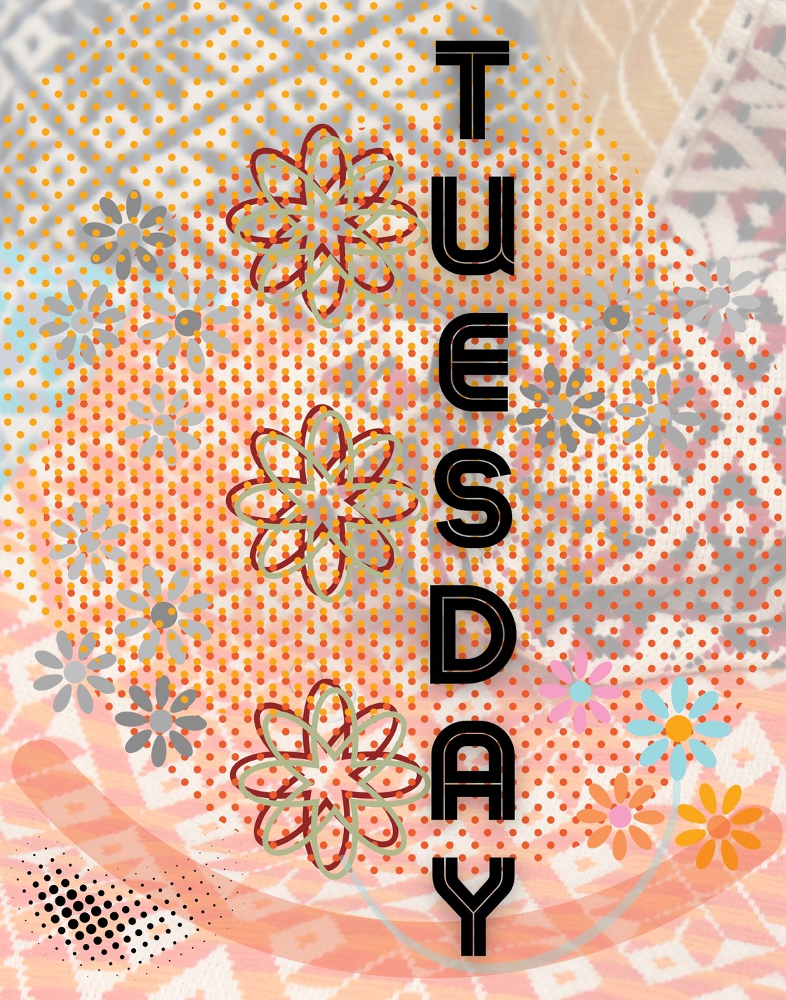 Image of Daisy Days of the Week 8 x 10 Digital Print Download