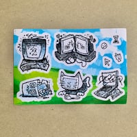 computer clipart sticker sheet