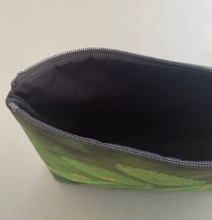 Image of Rowan leaf, LARGE travel bag, make-up, toiletries zipper pouch