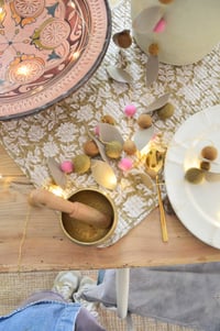 Image 5 of Guirlande de boules de laine feutrée pour la décoration de la maison 