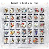 Image 2 of Genshin Mystery Pin Pack