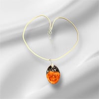 Image 1 of Oval Resin Necklace