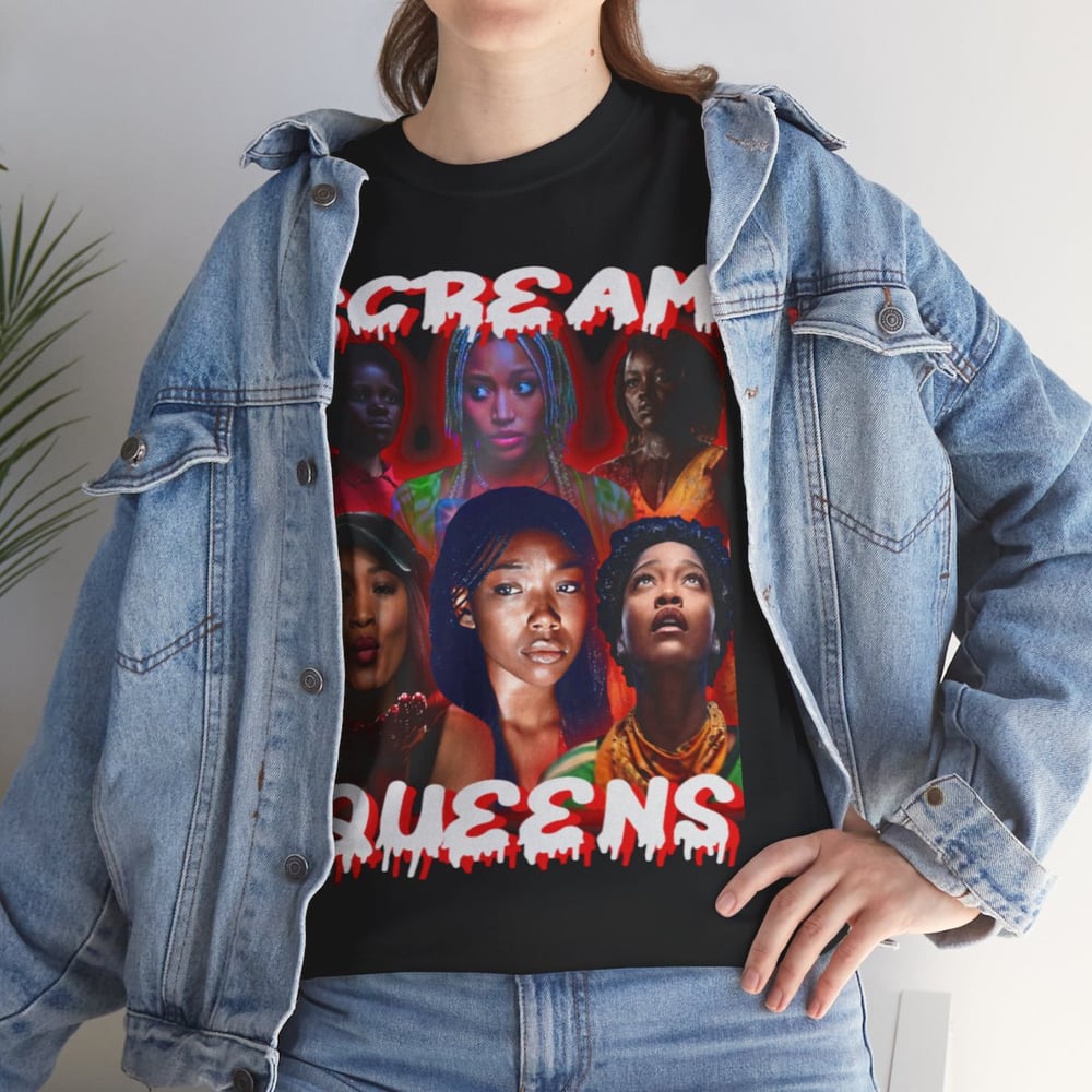 Image of Black Scream Queens 90s Tee