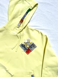 Image of Bloom custom hoodie in bright yellow