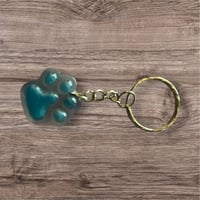 Image 1 of Resin Pawprint Keychain