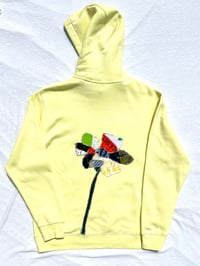 Image of Bloom custom hoodie in bright yellow