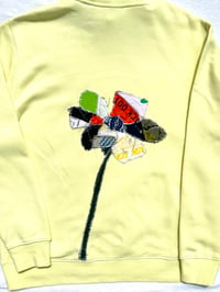 Image of Bloom custom hoodie in bright yellow