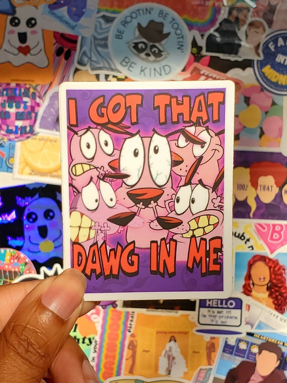 Image of Cowardly Dog Sticker 