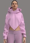 SF ''TURTLE V CROPTOP pink'' hoodie women