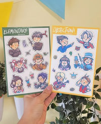 Image 1 of Ace Attorney Sticker Sheet