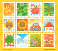 Image 2 of Cozy Summer: Stamp Sticker Sheet