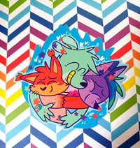 Sparklecare Blueflame (Cyn X Mel X Chip) ~ Ship batch sticker