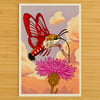 Hummingbird Clearwing Postcard Print