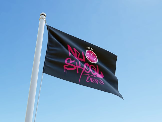 NU SKOOL PINK FLAG
