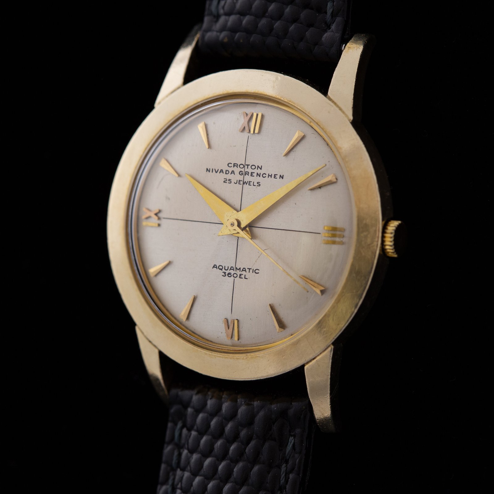 1965 Croton Nivada Grenchen Aquamatic 360EL | Three Hands Vintage