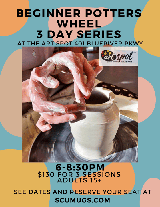 Image of Beginner Potters Wheel 3 DAY SERIES 