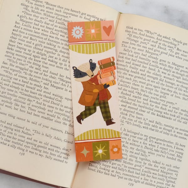 Image of Bookish Badger Bookmark