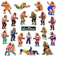 Image 1 of WWF WrestleFest Sticker/Magnet Sets