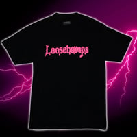 LOOSEBUMPS PUFF LOGO TEE PINK