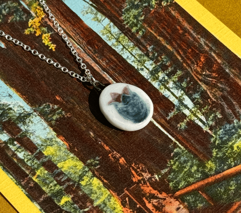 Image of Porcelain ALIEN Pendant