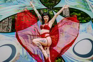 Image of Custom Corbeau Flow Mesh Skirt