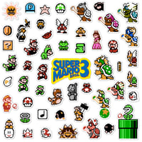 Image 2 of Super Mario Bros. 3 Sticker/Magnet Sets