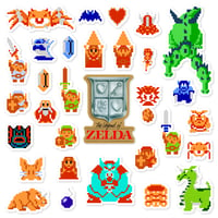 Image 1 of The Legend of Zelda Sticker/Magnet Sets