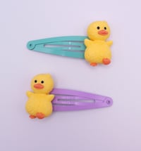 Image 3 of Cute Silly Duck Hair clips 2pc set