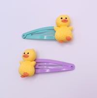 Image 5 of Cute Silly Duck Hair clips 2pc set