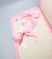 Image 1 of Satin bow Hair Clips 2 piece set