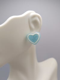 Image 3 of Pastel Sugar Candy Heart Earrings