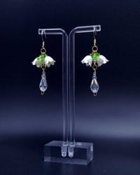 Image 2 of Dainty Floral Elf Fairy Earrings