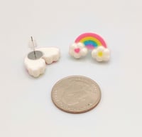 Image 3 of Cute Rainbow Stud Earrings