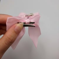 Image 5 of Satin bow Hair Clips 2 piece set