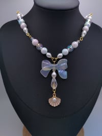 Image 5 of Ethereal Mermaid Bow Clam Shell Necklace