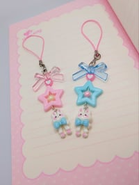 Image 2 of Pastel Matching Bunny Star Keychain