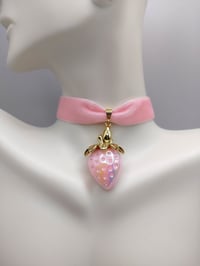 Image 2 of Pastel Pink Strawberry Choker