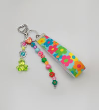 Image 3 of Colorful Smiley Flower Decora Keychain