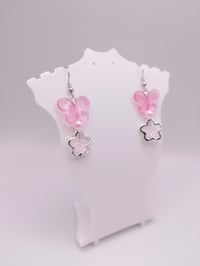 Image 5 of Pink Spring Butterfly Earrings