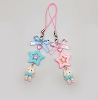 Image 3 of Pastel Matching Bunny Star Keychain